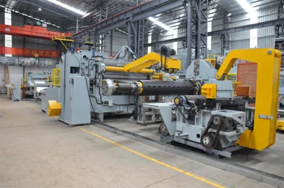 Split Uncoiling and Leveling Servo Feeding Line