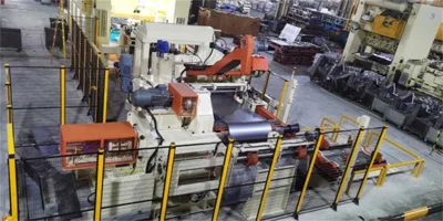 Split Uncoiling and Leveling Servo Feeding Line