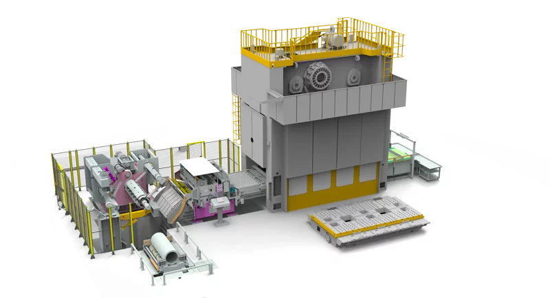 Fully Automatic High-Strength Continuous Stamping Line